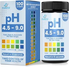 Tiras reactivas de pH para orina y saliva: 100 tiras f ciles de usar