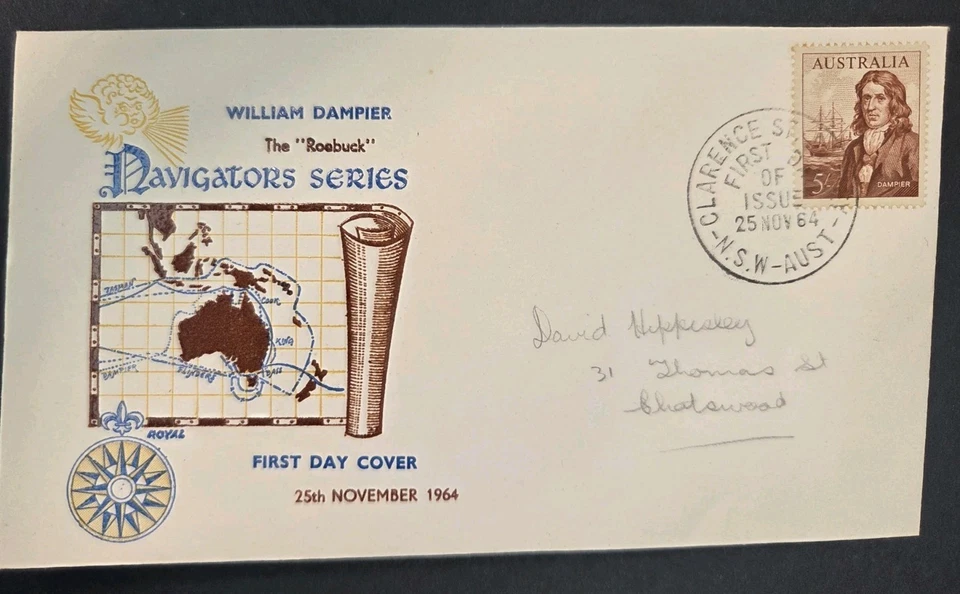 Pre-Decimal FDC  NAVIGATORS to £1, Unaddressed  Wesley & Royal - image 3 of 4