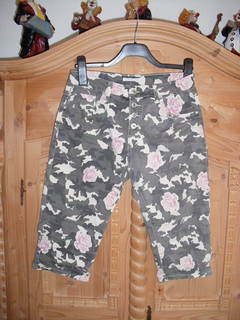 Damen Jeans 3/4 Hose Gr. 38 von Place du Jour bunt