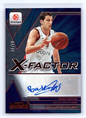 Ioannis Bourousis 2025-26 Contenders EuroLeague #IOA X-Factor Auto Red #/49