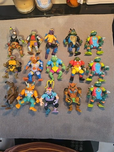 Vintage Teenage Mutant Ninja Turtles Lot Collection Of TMNT Figures