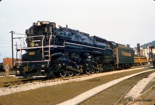 VGN Virginian Railway 2 6 6 6 Steam Loco #903 '57 35mm Original Kodachrome Slide