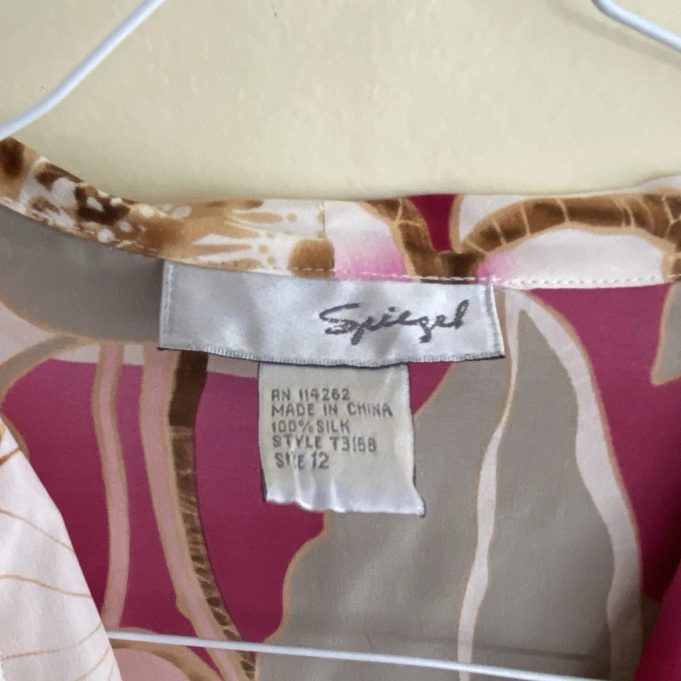 Винтажный 90-х Spiegel цветочный надежном блузка верхний богемное Cottagecore романтическая фея Sz 12 - Изображение 3 из 4