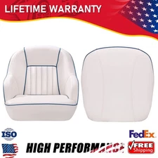 Pontoon Boat Seat Captain Bucket Seat Ergonomic High Density Foam Padding Seat