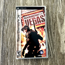 Tom Clancy's Rainbow Six: Vegas (Sony PSP, 2007) Complete w/ Manual