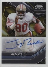 2023 Composite Topps Chrome Black Gold Refractor 3/5 Jerry Rice Auto HOF 0c3