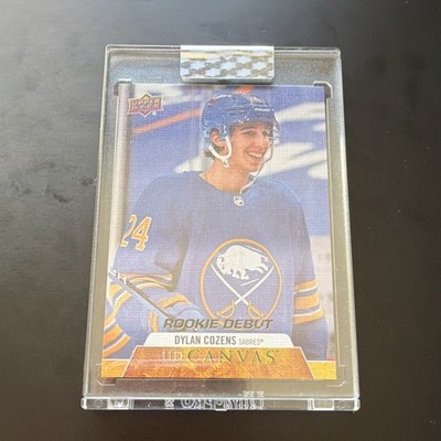 Upper Deck Clear Cut 2020-21 Canvas Rookie Debuts Dylan Cozens CD-DC Sabres