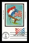 US CARD USA-NETHERLANDS 200TH ANNIVERSARY FIRST DAY ISSUE COLORANO SILK