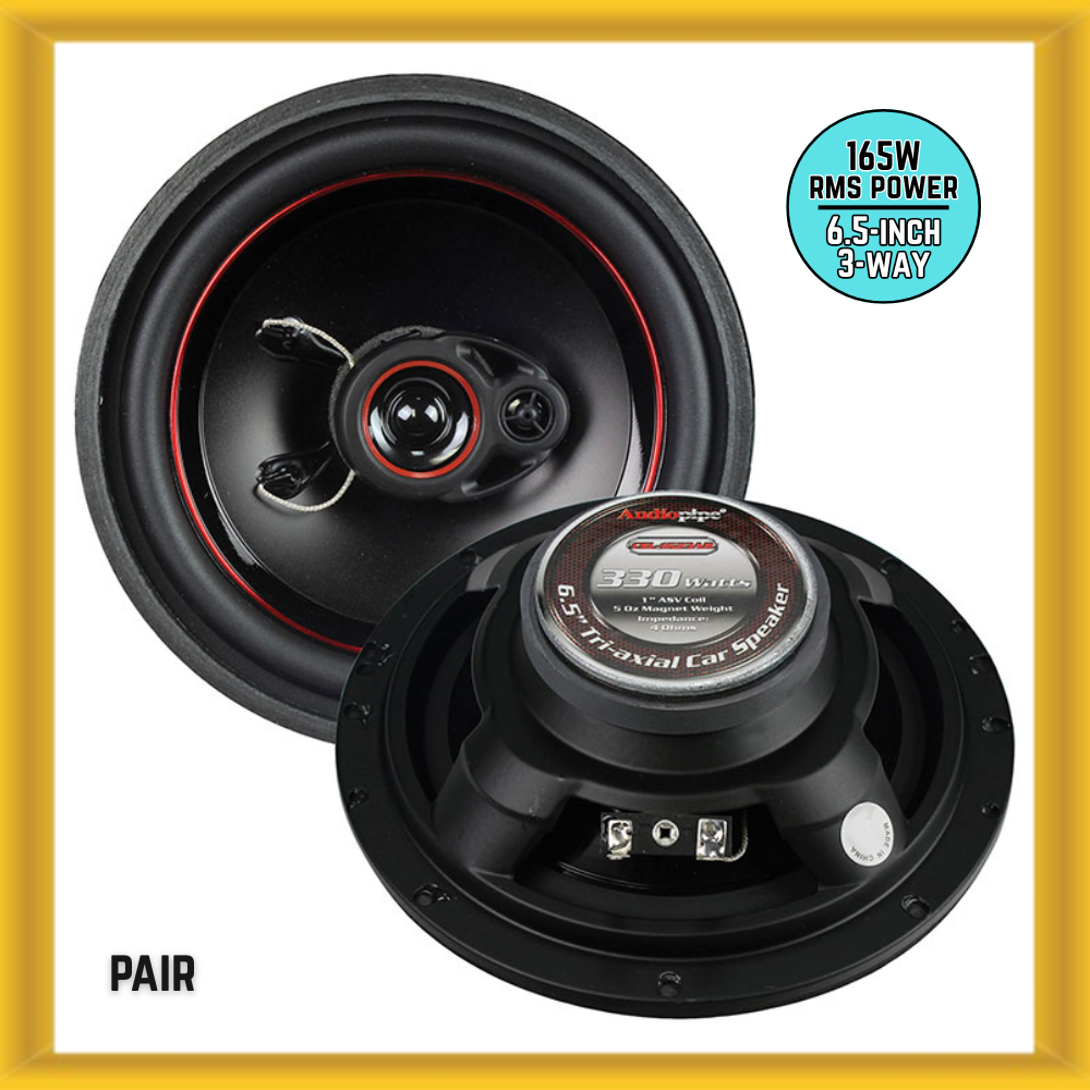 Audiopipe 165W RMS Injection Cone with Rubber Surround Car