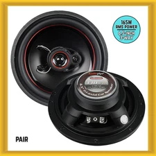 Audiopipe 6.5" 165W RMS Injection Cone with Rubber Surround  Car Speakers (PAIR)
