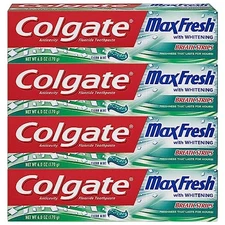 Colgate Max Fresh Whitening Toothpaste with Breath Strips