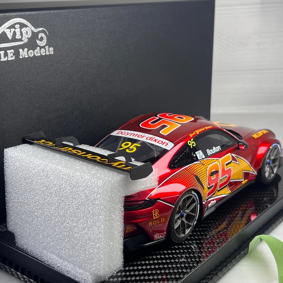 1/18 VIP Porsche 911 992.1 Cup Red #95 McQueen Decals Limited 66 pcs VIP18068-4 - Image 2 of 2