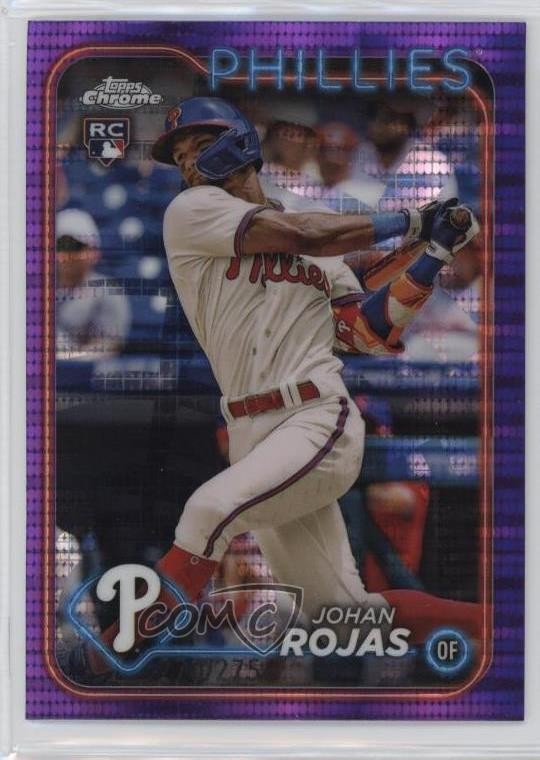 2024 Topps Chrome Purple Sonar Refractor /275 Johan Rojas #273 0w27
