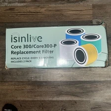 iSinLive Core 300 Pet Filters 2-Pack for Levoit Pet 300-P True HEPA Replacement