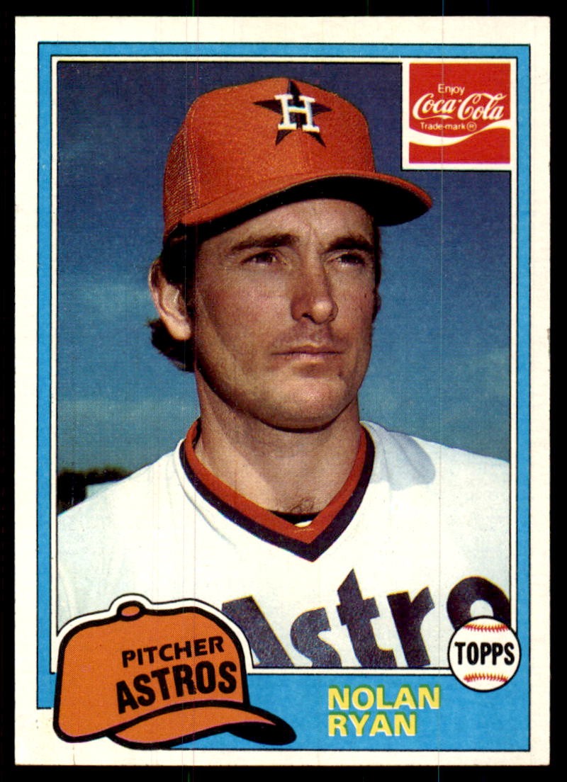1981 Topps Coca-Cola Houston Astros #9 Nolan Ryan