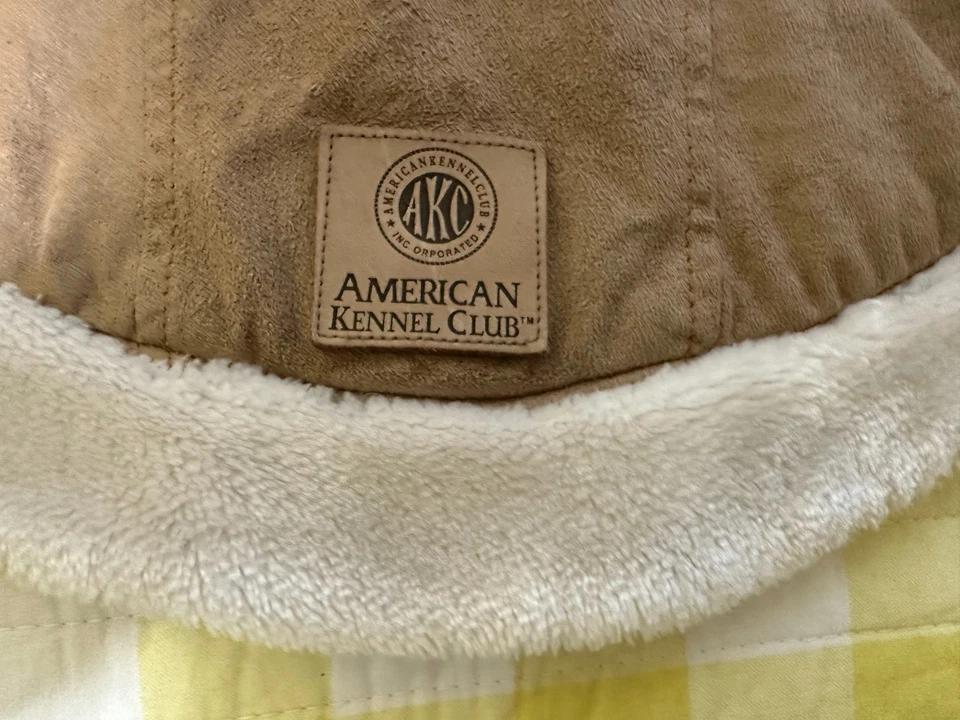 AKC Outdoor Series Dog Apparel Suede Jacket Coat with faux fur lining - Size S - Image 2 of 4