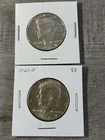 1967 Kennedy Half Dollar 50C Coins Lot of 2, Circulated, Uncertified, US Mint