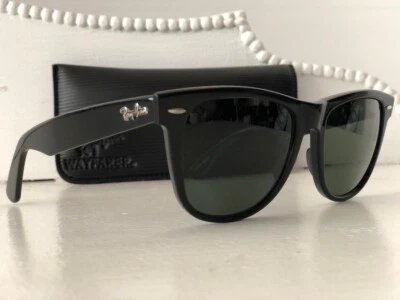 EXC VTG*L1724*80s BLACK WAYFARER II UNISEX B&L RAY-BAN USA SUNGLASSES & CASE