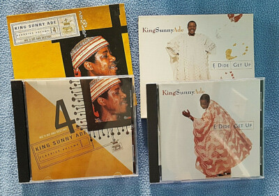 Lot of 2 King Sunny Ade CDs CLASSICS #4 MO TI MO & E Dide (Get Up) VG Cond. JUJU