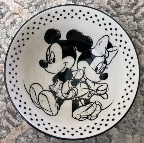 Disney Mickey & Minnie Black & White Sketch - Small Bowl (Dessert) - Picture 2 of 4