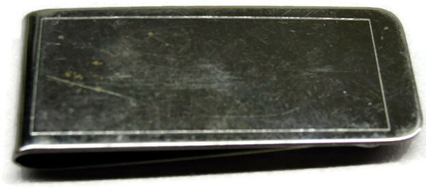 Money Clip Engravable Stainless Steel Credit Card Cash ID Holder Silver-image