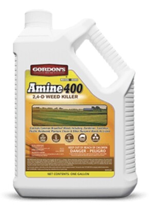 PBI Gordon's 8141072 Amine 400 1 Gallon 2 4-D Lawn Weed Killer Concentrate