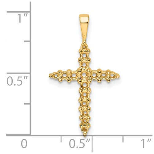 14k Diamond Cross Mounting Bracelet Necklace - Picture 4 of 5