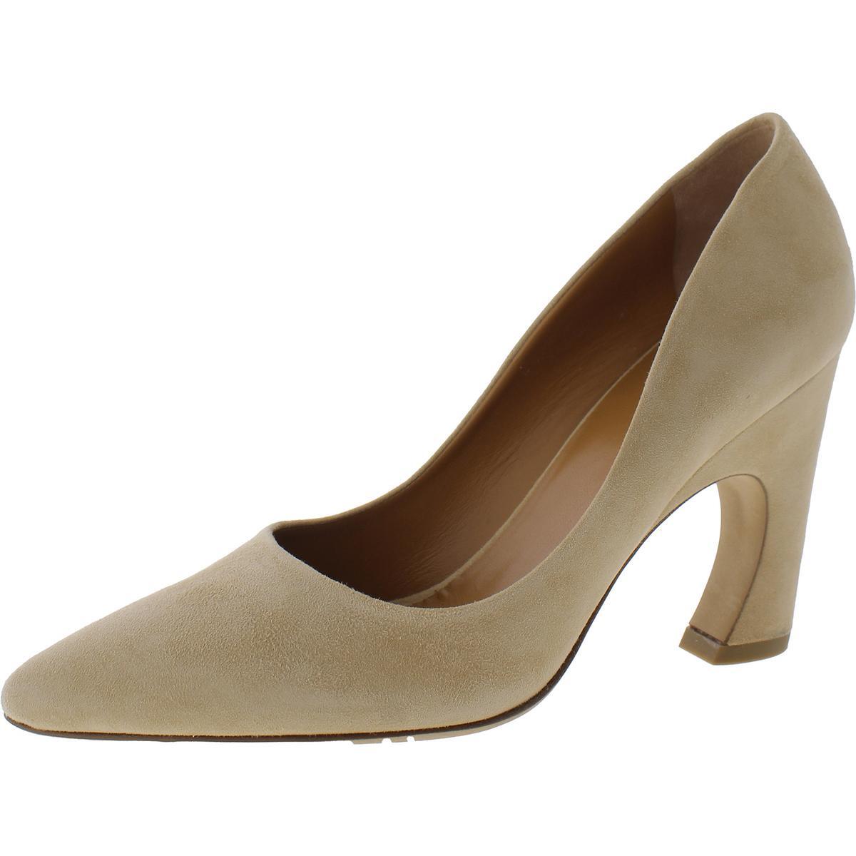 Женские туфли-лодочки Chloe OLI PUMP коричневого цвета из кожи и замши шириной 37 см (C, D, W) BHFO 0640