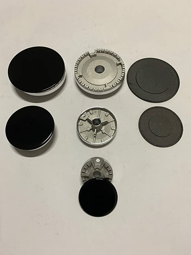 ARISTON INDESIT FRANKE GLEM GAS BEKO HOTPOINT set 5 fornelli in alluminio e piat