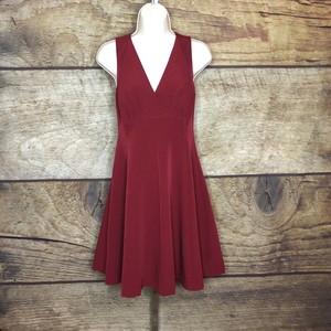 dark red women's dress