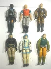 Vintage ARAH G.  I.  Joe  Figure lot - 1990  - 6 figures- New "O" Rings!