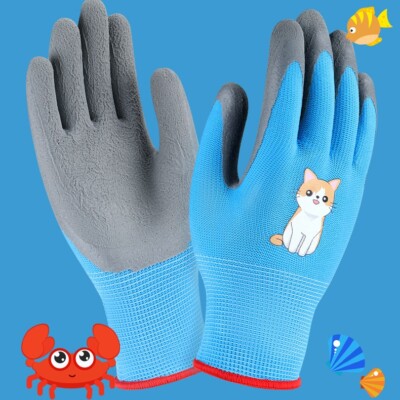 Neu Sicherheit Kinder Arbeits handschuhe Garten handschuh 2 ~ 12 Jahre alt  | eBay.de