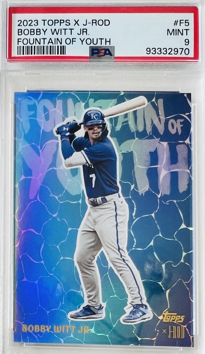 2023 Topps X J-Rod Bobby Witt Jr. Fountain of Youth PSA 9 💎 #F5