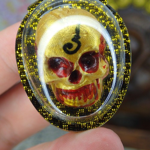 Hong Prai Thai Amulet Charm Protect Buddhism Talisman Miracle Pendant Skull - Picture 2 of 7