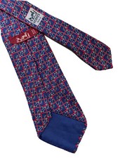 HERMÈS PARIS CRAVATTA UOMO MEN TIE VINTAGE JHF2696