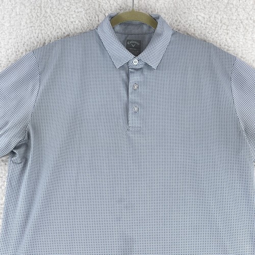 Callaway Opti-Dri Blue Short Sleeve Polo Shirt Mens Collared Golf Size Large - Bild 2 von 13