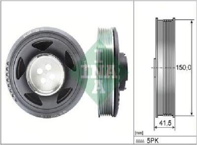 Original INA pulley crankshaft 544 0129 10 for BMW MINI