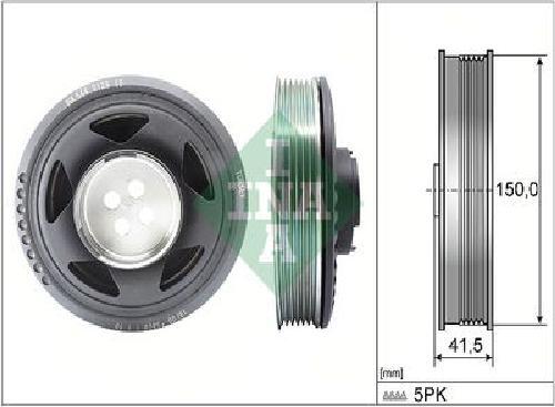 Original INA Riemenscheibe Kurbelwelle 544 0129 10 FüR BMW Mini-image