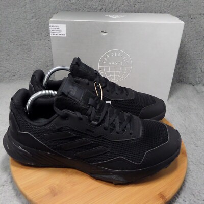 Adidas Tracefinder Triple Black Trail Running Shoes Men's Size 10, 11  Q47235