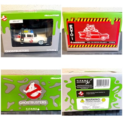 Ghostbusters ECTO-1 Titans 4.5'' Vinyl Figures Car NERD BLOCK Exclusive 2015 NOS
