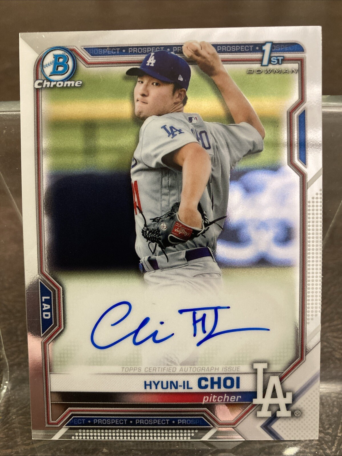 2021 Bowman Chrome Hyun-IL Choi 1st Auto #CPA-HC Nationals