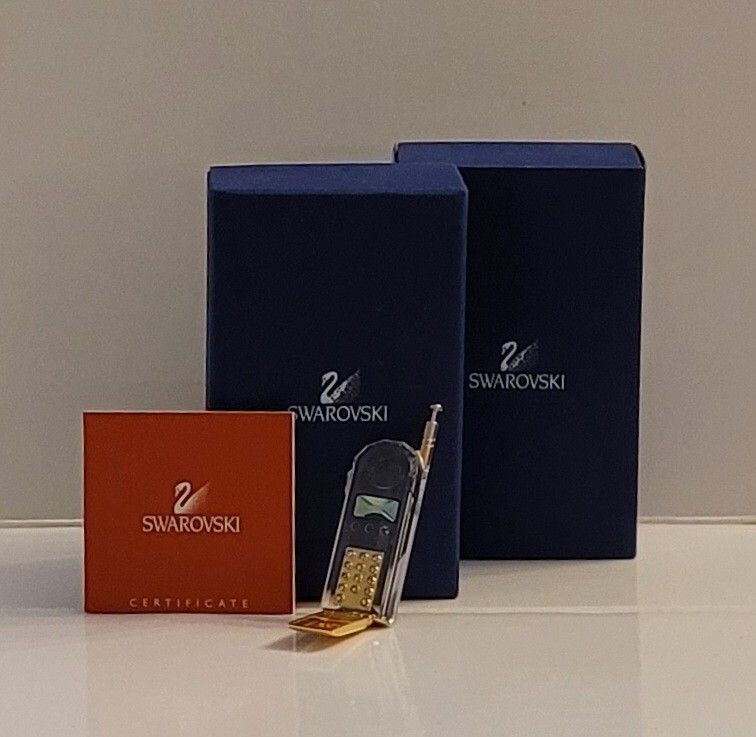 SWAROVSKI カットクリスタル 電話型置物　A039 Swarovski Crystal Mobile Phone | eBay