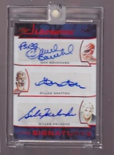 2018-19 Leaf Ultimate Hexa Signatures Gratton Meloche Bouchard Garrett Auto /3
