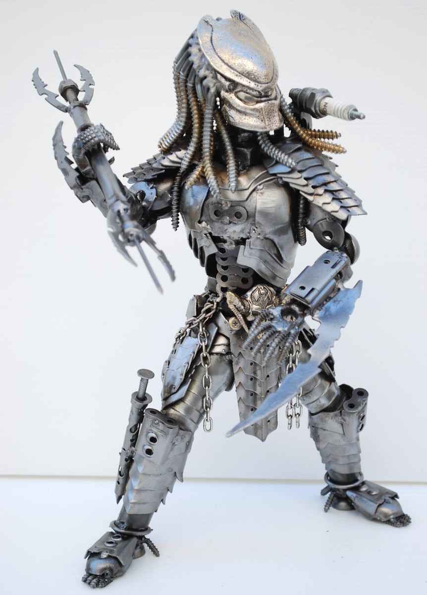 Predator Metal Sculpture | Handmade Scrap Iron Art | Unique