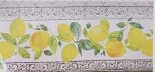 Printed Fabric Tablecloth 60" Round, CITRUS FRUITS, LEMONS, TUSCANY CITRUS, BM