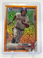 2021 Bowman Chrome Prospects Orange Shimmer Refractor /25 Nick Yorke #BCP-114