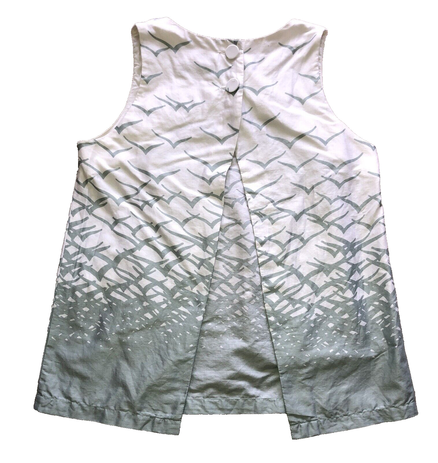 Topshop Cream Bird Print Split Back Sleeveless Co… - image 24