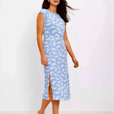 blue and white butterfly dress Butterfly Oasis Gown– Teuta Matoshi main image 0