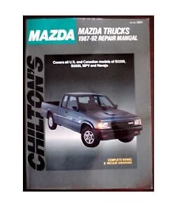 Chilton's Mazda Trucks 1987-92 Total Car Care Repair Wiring Vacuum