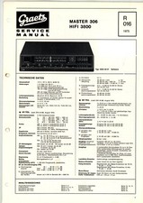 GRAETZ Service Manual Master 306 HiFi 3800